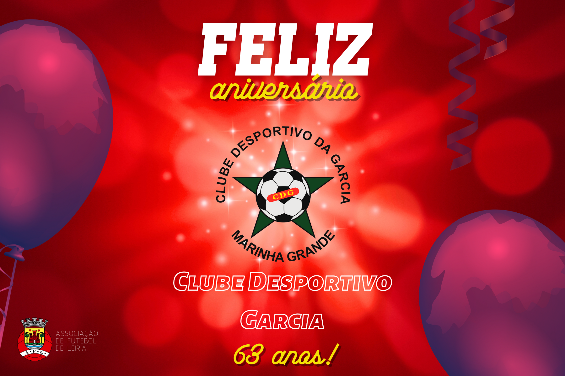 Clube Desportivo Garcia está de parabéns!